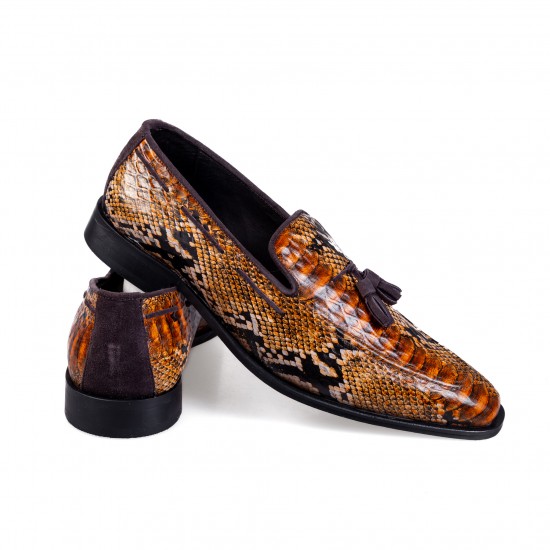 M-91 Black/Brown Мъжки официални обувки от естествена кожа