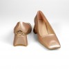 M09025 Beige Дамски обувки на токчета