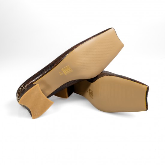 M09025-2 Brown Дамски обувки на токчета