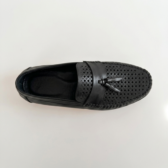 MK225 Black Мъжки обувки от естествена кожа