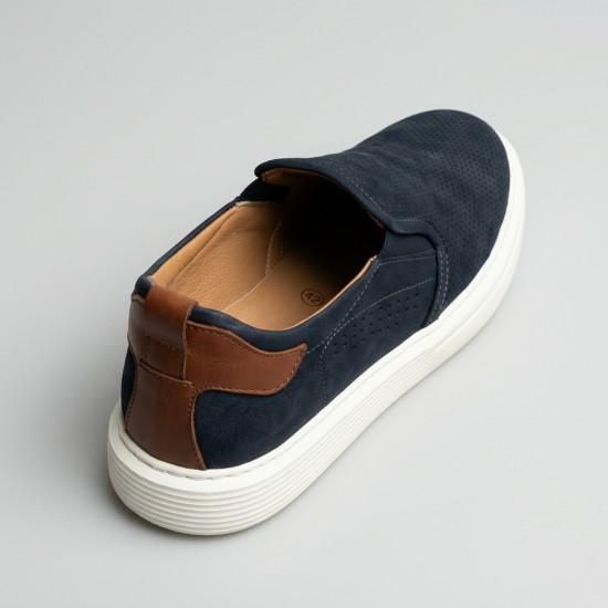 MK301 Navy Мъжки обувки от естествена кожа
