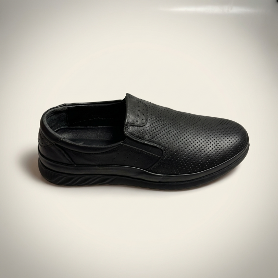 MK5457-1 Black Мъжки обувки от естествена кожа