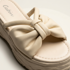 Q-07 Beige Дамски чехли