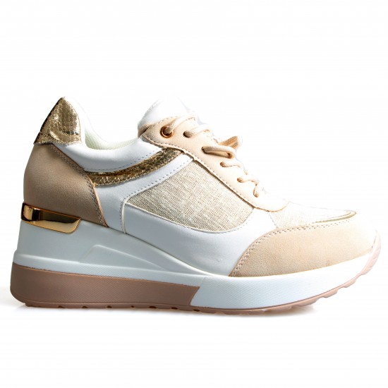 0132-2 Beige Дамски маратонки