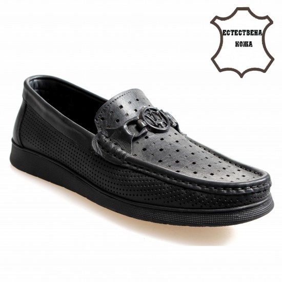 233367 Black Мъжки обувки от естествена кожа