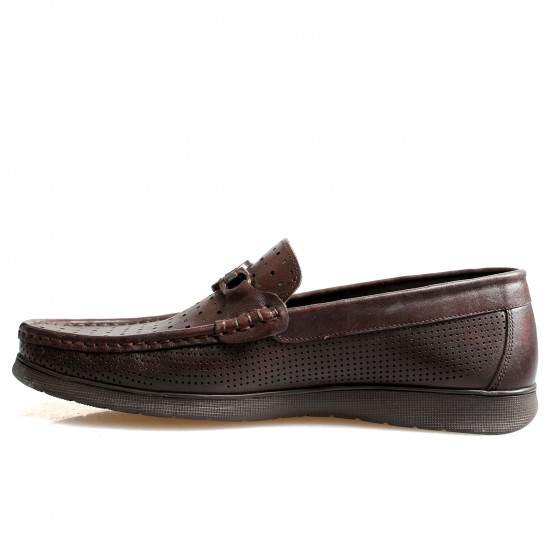 233367 Brown Мъжки обувки от естествена кожа