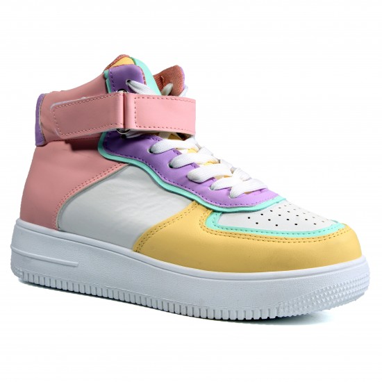 2968-18 White/Pink Дамски кецове