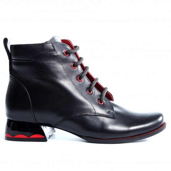 568-049 Black Дамски боти от естествена кожа
