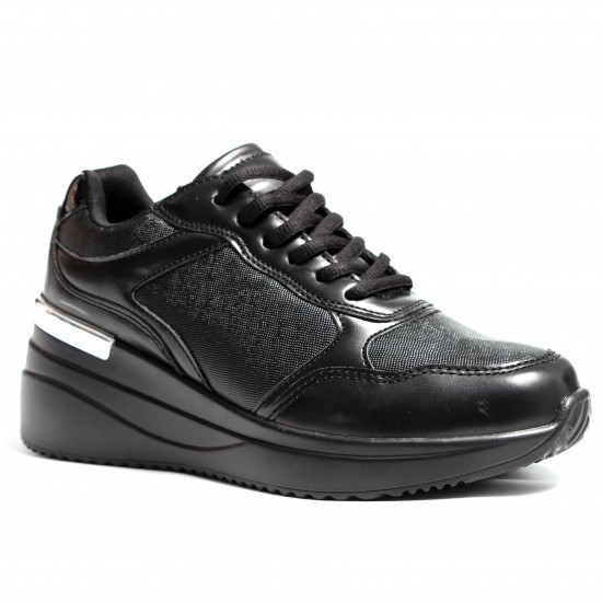 7043-45 Black/Silver Дамски маратонки