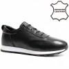 BKM2169-1811 Black Мъжки обувки от естествена кожа
