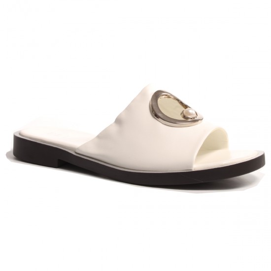 HL2653-J5028-2 white silver Дамски чехли