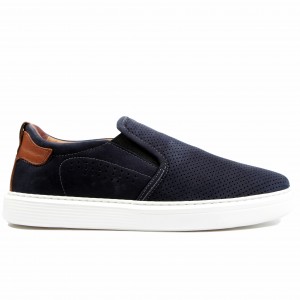 MK301 Navy Мъжки обувки от естествена кожа