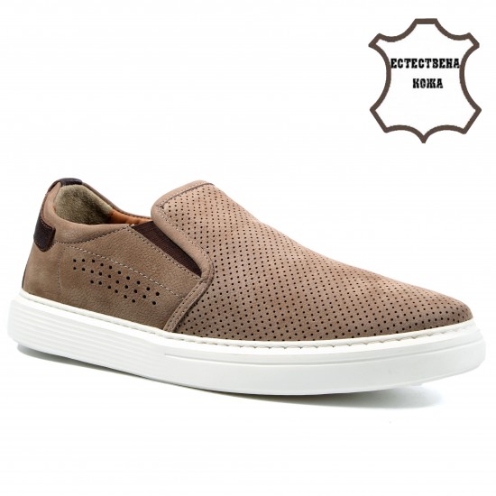 MK301 Brown Мъжки обувки от естествена кожа