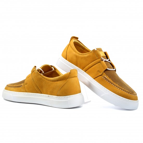MK501 Yellow Мъжки обувки от естествена кожа