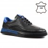 MK5206 Black/Blue Мъжки обувки от естествена кожа