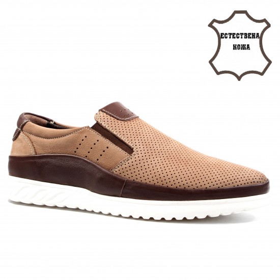 MK5457 Camel Мъжки обувки от естествена кожа