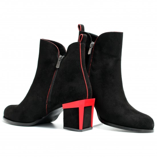 SH710 Black Nabuk Дамски боти