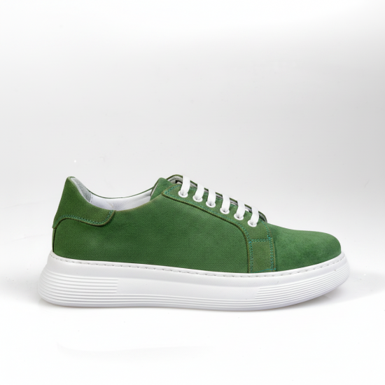 011 Green Дамски обувки от естествена кожа