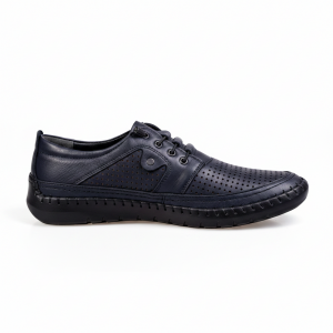 5103 Navy/Blue Мъжки ежедневни обувки от естествена кожа