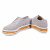 513-2117 Grey Дамски летни обувки от естествена кожа