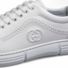 7036 White Мъжки ежедневни обувки от естествена кожа