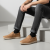7063 Beige Мъжки ежедневни обувки от естествена кожа