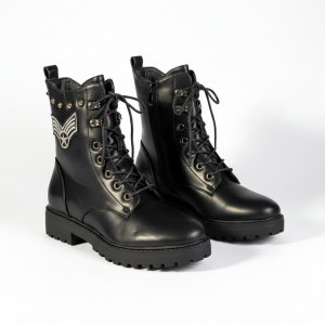 8857PU Black Дамски боти