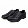 K375-1 Black Мъжки ежедневни обувки от естествена кожа