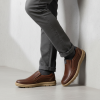 K375-2 Brown Мъжки ежедневни обувки от естествена кожа