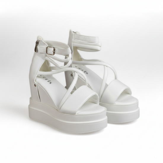 N2152-2 White Дамски сандали