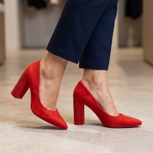 3191-2 Red Дамски обувки на токчета