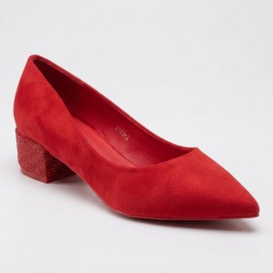 3189-2 red Дамски обувки на токчета