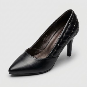 3185-1 black Дамски обувки на токчета