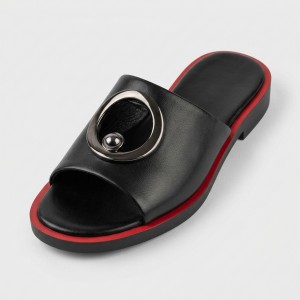 HL2653-J5028 black/red Дамски чехли