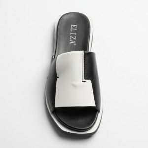 HL2686-J5023 black/white Дамски чехли