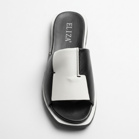 HL2686-J5023 black/white Дамски чехли