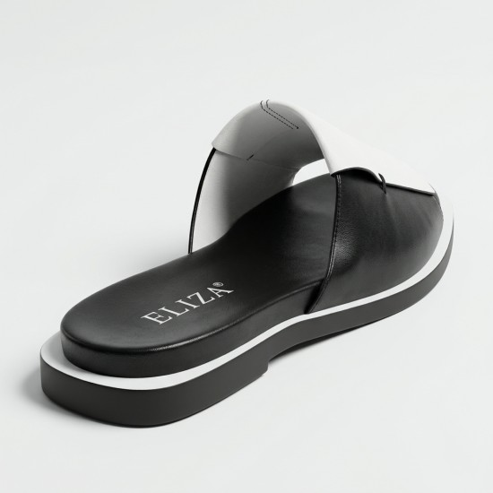 HL2686-J5023 black/white Дамски чехли