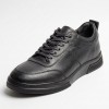 78901 black Мъжки обувки от естествена кожа