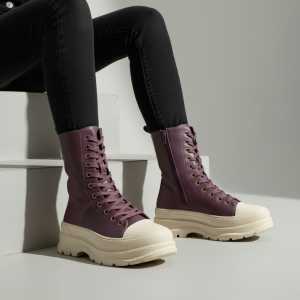 0127-5 Purple Дамски боти