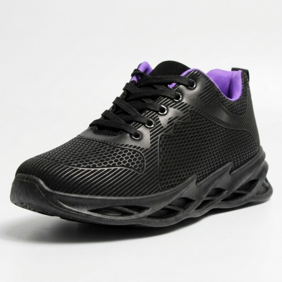 3522-2 Black/Purple Дамски маратонки