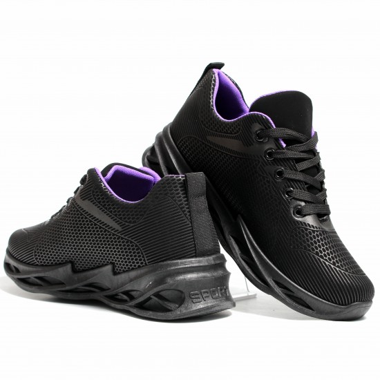 3522-2 Black/Purple Дамски маратонки
