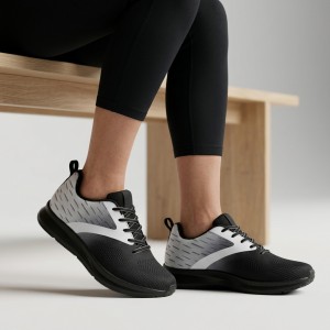 815-26 Black/White Дамски маратонки