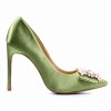 NL8095-15 Green Дамски обувки на токчета