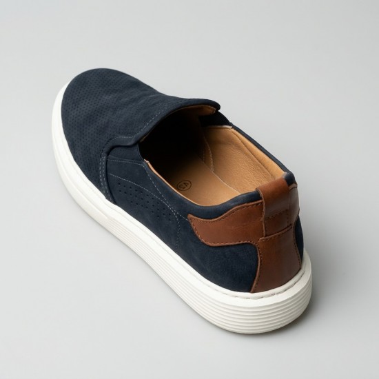 MK301 Navy Мъжки обувки от естествена кожа