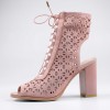 F1880-L241 Pink Дамски летни боти