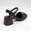 SL09-K402 Burgundy Дамски сандали на токчета