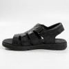 H015-1 Black Мъжки сандали от естествена кожа