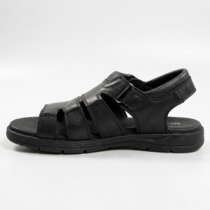 H015-1 Black Мъжки сандали от естествена кожа