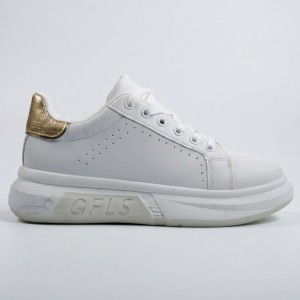 BY-0376 White/Gold Дамски маратонки