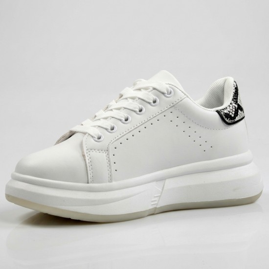 BY-0375 White/Snake Дамски маратонки